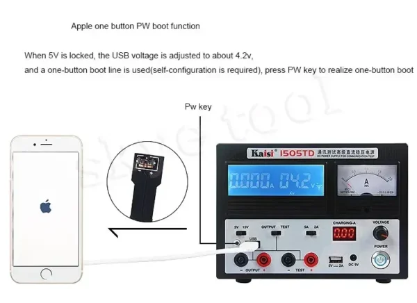 ⁦kaisi 1505TD 15V 5A باور سبلاي⁩ - الصورة ⁦4⁩