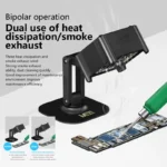 ⁦MaAnt M066 – مروحة تبريد مع شفط دخان وإضاءة UV قابلة للشحن مع حامل⁩ - الصورة ⁦4⁩