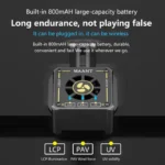 ⁦MaAnt M066 – مروحة تبريد مع شفط دخان وإضاءة UV قابلة للشحن مع حامل⁩ - الصورة ⁦5⁩