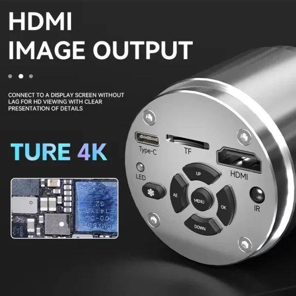 ⁦LUOWEI LW-GK40 – كاميرا ميكروسكوب 4K UHD احترافية⁩ - الصورة ⁦5⁩