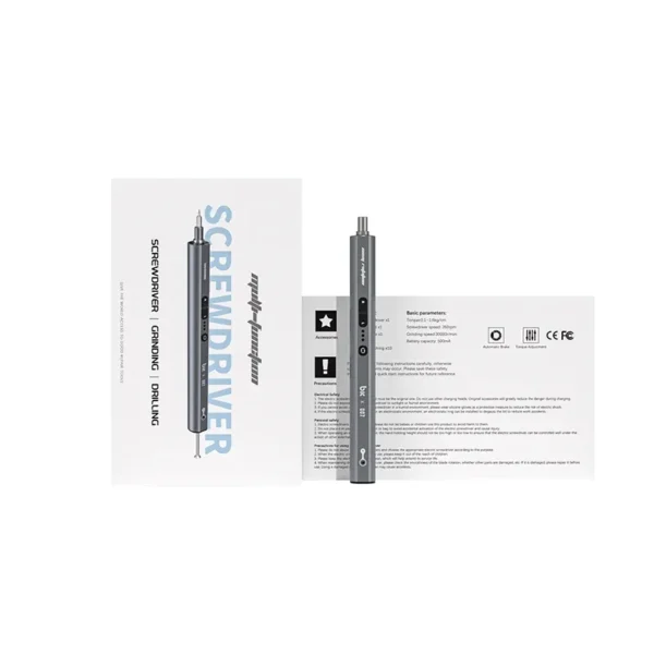 ⁦TBK 007 – مفك كهربي وشنيور حفر 2×1 متعدد الاستخدام مع طقم 34 قطعة⁩ - الصورة ⁦5⁩