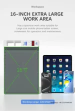 ⁦TBK 568A – بادة تسخين سريعة 16 بوصة لفك شاشات الموبايل والتابلت⁩ - الصورة ⁦5⁩