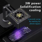 ⁦MaAnt M066 – مروحة تبريد مع شفط دخان وإضاءة UV قابلة للشحن مع حامل⁩ - الصورة ⁦3⁩