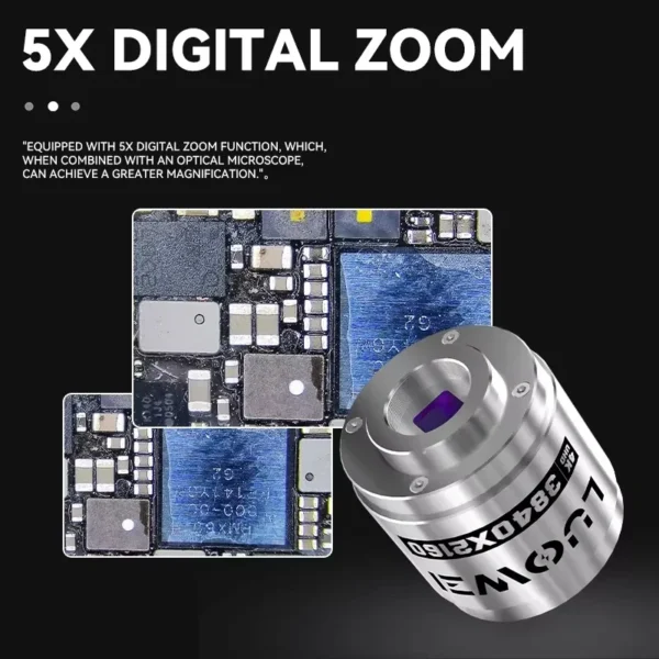 ⁦LUOWEI LW-GK40 – كاميرا ميكروسكوب 4K UHD احترافية⁩ - الصورة ⁦3⁩