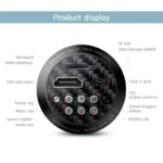 ⁦QIANLI MEGA-IDEA CX60S – كاميرا ميكروسكوب بدقة 4K بتصميم دائري وتصوير مباشر عالي الوضوح⁩ - الصورة ⁦4⁩