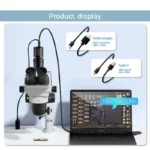 ⁦QIANLI MEGA-IDEA CX60S – كاميرا ميكروسكوب بدقة 4K بتصميم دائري وتصوير مباشر عالي الوضوح⁩ - الصورة ⁦6⁩