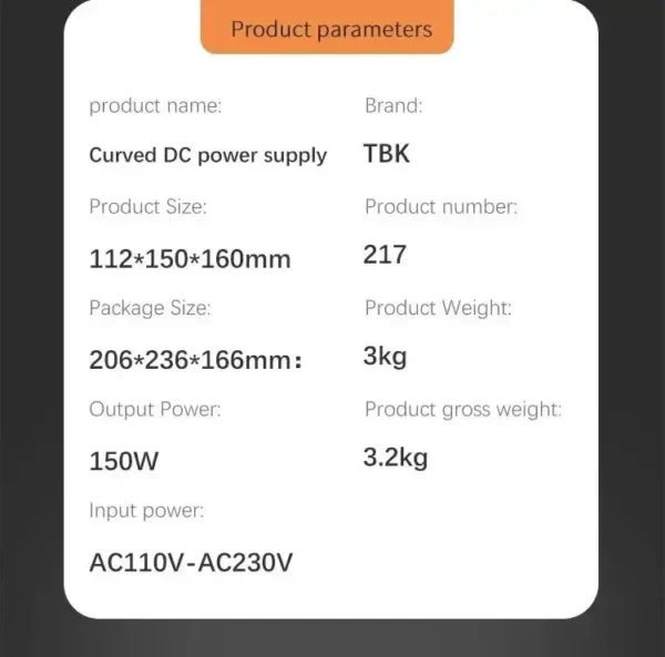 ⁦TBK217A باور سبلاي كرف احترافي⁩ - الصورة ⁦3⁩