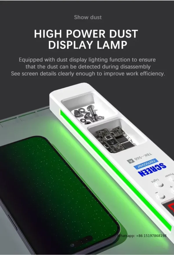 ⁦TBK 568A – بادة تسخين سريعة 16 بوصة لفك شاشات الموبايل والتابلت⁩ - الصورة ⁦6⁩