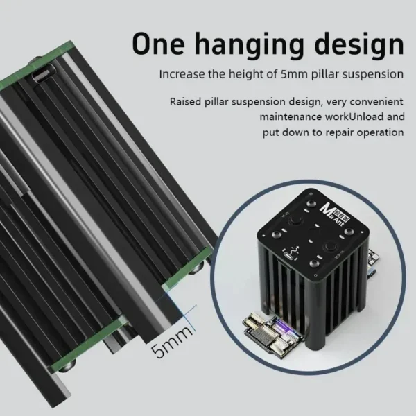 ⁦MaAnt MY-01 – مروحة تبريد للطاقة مع لمبة UV وشفط دخان للحام⁩ - الصورة ⁦3⁩