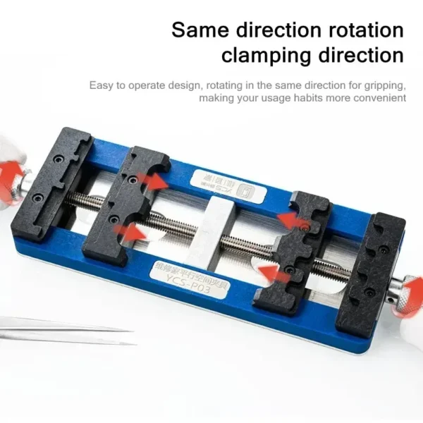 YCS P03 – حامل PCB قابل للتعديل مقاوم للحرارة لتثبيت شرائح وماذربورد الهواتف