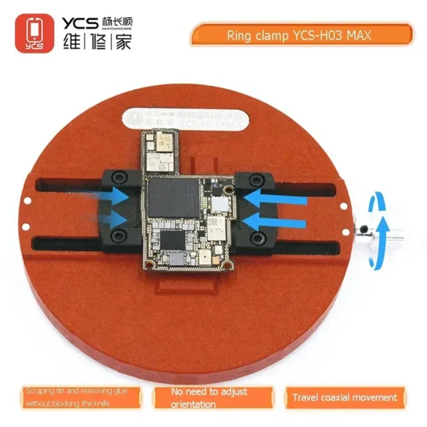 YCS-H03 Max  – حامل دائري متعدد الاستخدام لتثبيت شرائح BGA وCPU أثناء الصيانة