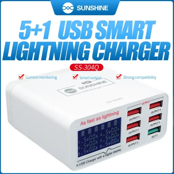 ⁦SUNSHINE SS-304Q – تيستر  سريع بشاشة عرض رقمية⁩ - الصورة ⁦2⁩