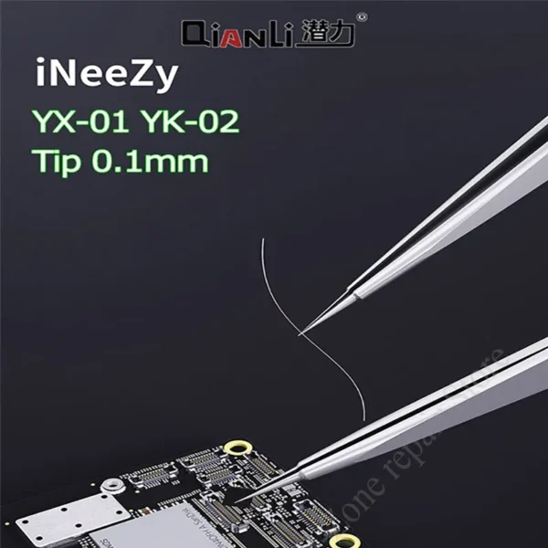 ⁦Qianli INeezy YX-01 جفت ستانلس غير مغناطيسي 0.1mm لتثبيت سلك الجامبر BGA⁩ - الصورة ⁦2⁩