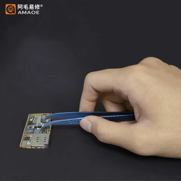 ⁦AMAOE LOONG-A جفت التيتانيوم عالي الدقة — منحني ومستقيم لأعمال الجامبر وصيانة الموبايل⁩ - الصورة ⁦2⁩