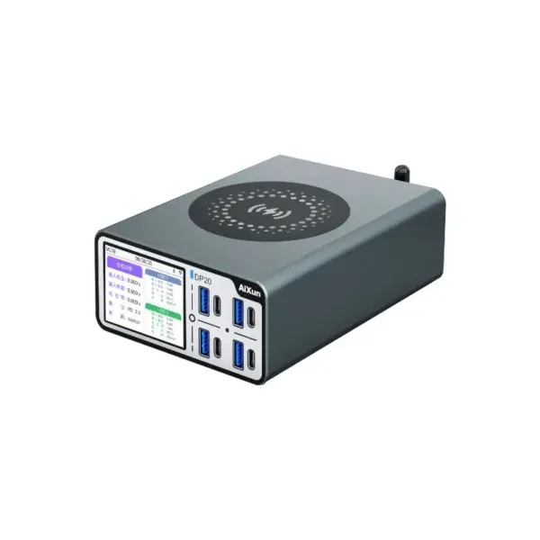 ⁦تستر شحن مكتبي ذكي JCID AIXUN DP20 متعدد الوظائف (200 واط) يدعم الشحن السريع⁩ - الصورة ⁦6⁩