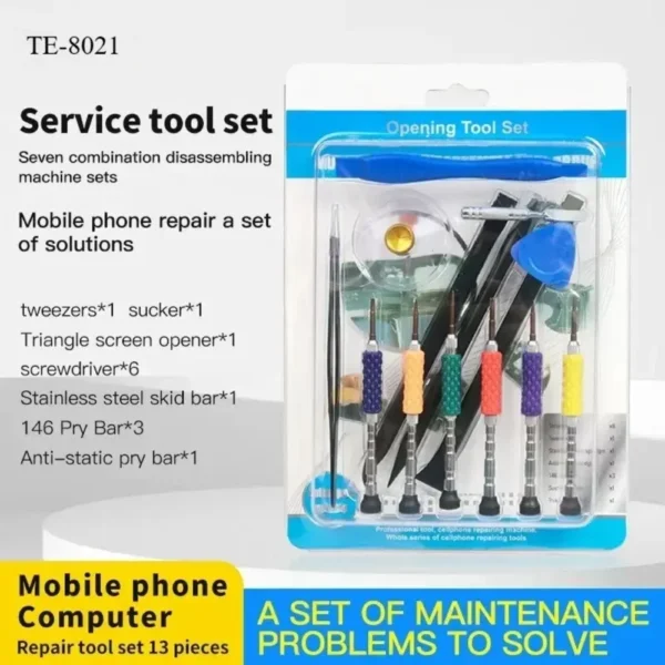 WYLIE WL-1408 طقم أدوات 14 في 1 لفك وتركيب الموبايل واللاب توب – مفكات وفتح جهاز احترافية