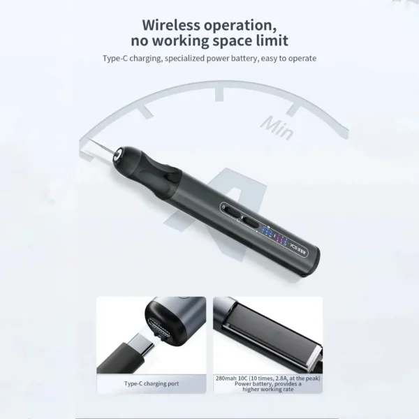 ⁦YCS 2nd – دريل حفر احترافي لصيانة الهواتف بتحكم متغير في السرعة⁩ - الصورة ⁦4⁩