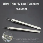 Ultra Thin Fly Line Tweezers For Phone Fingerprint Motherboard Repair 0.15mm AT-11JP 15JP Stainless Steel Precision Tweezers