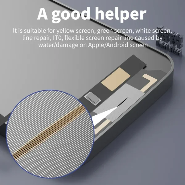 ⁦Lanrui J9 معجون فضي لإصلاح خطوط شاشة الموبايل ولعمل الكباري⁩ - الصورة ⁦2⁩