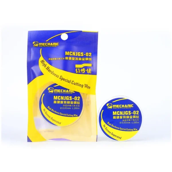 ⁦Mechanic LCD Glass Separate Cutting Wire — واير كربوني عالي الصلابة وموليبدينوم لإصلاح شاشات الموبايل⁩ - الصورة ⁦2⁩