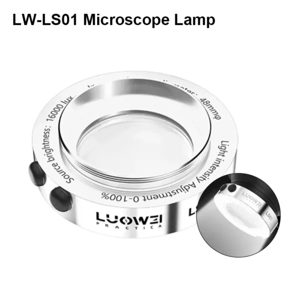 ⁦إضاءة حلقية LED للميكروسكوب LUOWEI LW-LS01 💡⁩ - الصورة ⁦1⁩