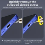 ⁦Lanrui U8 رأس حفر لإزالة البراغي التالفة بدون خدش إطار الموبايل⁩ - الصورة ⁦2⁩