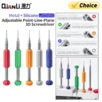 QIANLI مكف 3D للابتكار (نقطة – خط – سطح) بدقة عالية ورؤوس قوية مغناطيسية خماسية ومصلبة للصيانة الاحترافية