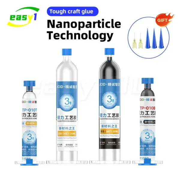 ⁦لاصق JCID TP-030 (T/B) فائق القوة لإصلاح أغطية الهواتف وإطارات الشاشات لتقفيل الوتر بروف⁩ - الصورة ⁦2⁩