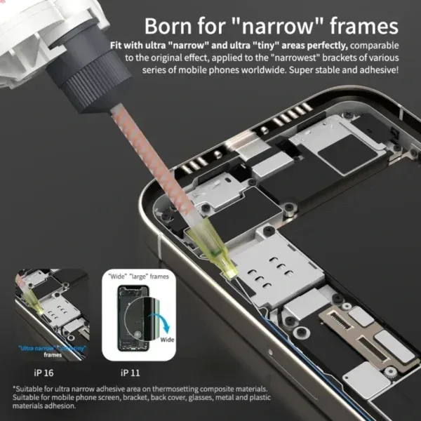 ⁦لاصق JCID SP16 (نانو) متعدد الاستخدامات لتثبيت براكيت الشاشات والأغطية الزجاجية⁩ - الصورة ⁦2⁩