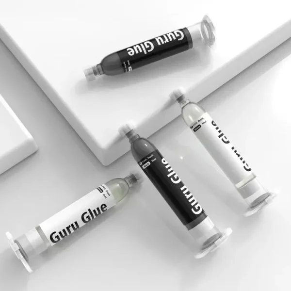 لاصق 2UUL ناعم خاص 30 مل أسود/أبيض يستخدم مع مسدس الغراء