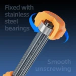 ⁦QIANLI مكف 3D للابتكار (نقطة – خط – سطح) بدقة عالية ورؤوس قوية مغناطيسية خماسية ومصلبة للصيانة الاحترافية⁩ - الصورة ⁦6⁩