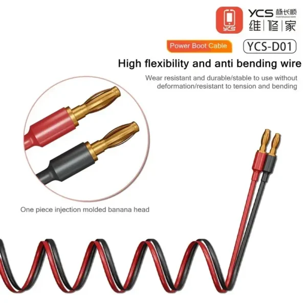 ⁦YCS-D01 كابل 10 في 1 لتشغيل الطاقة — لاختبار البطارية وتشغيل لوحات هواتف iPhone 6 حتى 16 Pro Max وHW Mate40⁩ - الصورة ⁦3⁩