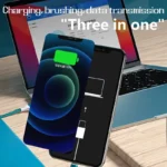 ⁦MaAnt كابل 3 في 1 للشحن و التفليش — بدون تغيير الكابل وبدعم الريكفري التلقائي لأجهزة iPhone/iPad/iPod⁩ - الصورة ⁦2⁩