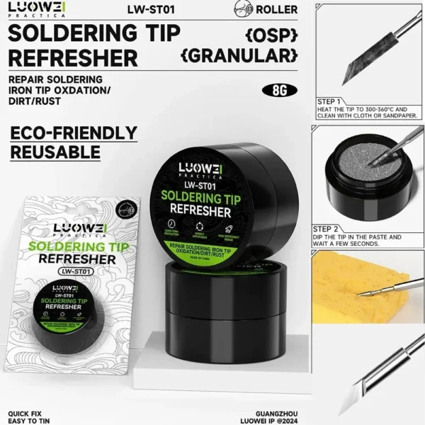 معجون تنظيف رؤوس الكاوي LUOWEI LW-ST01 لإزالة الأكسدة واستعادة الأداء
