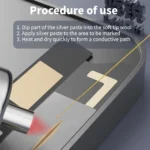 ⁦Lanrui J9 معجون فضي لإصلاح خطوط شاشة الموبايل ولعمل الكباري⁩ - الصورة ⁦5⁩