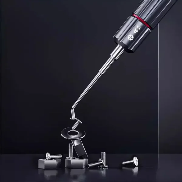 ⁦YCS طقم مفكات عزم 2D مع 5 رؤوس (PH1.5/P5/T3/T5/مسطح) — تحكم دقيق مضاد للانزلاق لصيانة لوحات MacBook والموبايل⁩ - الصورة ⁦6⁩