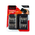 طقم مفكات YAXUN YX6025 مع 24 رأس لفك وفتح الهواتف والأجهزة المحمولة