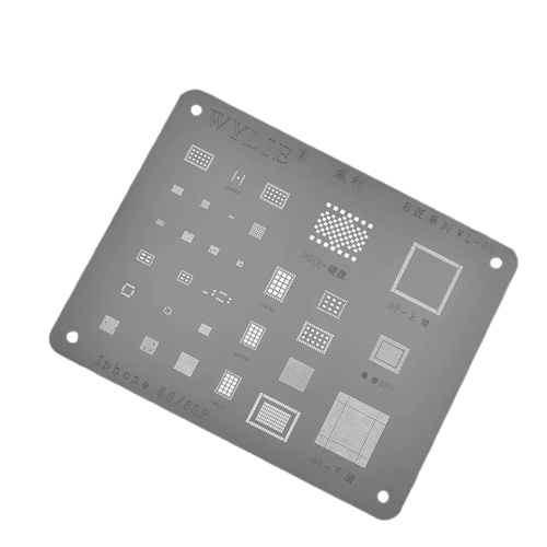 شبلونة Wylie WL-09 BGA Reballing Stencil For iphone 6S 6SP Plus A9 Baseband CPU RAM PCIE Nand USB Charger WiFi Power PMIC IC Chip U4500