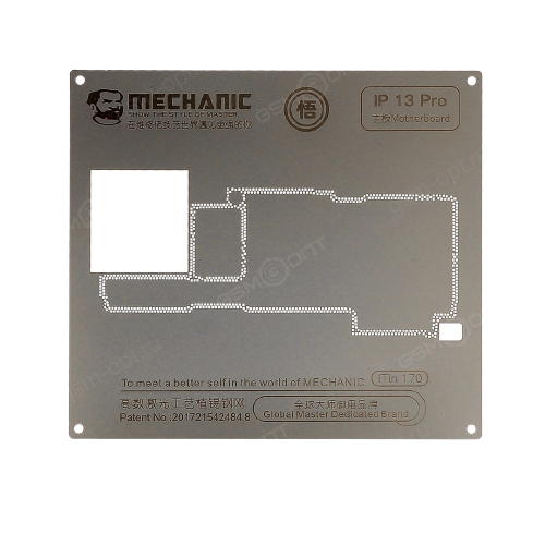 شبكة/شبلونة Mechanic iTin 170 BGA لزرع القصدير - للطبقة الوسطى iPhone 13 Pro