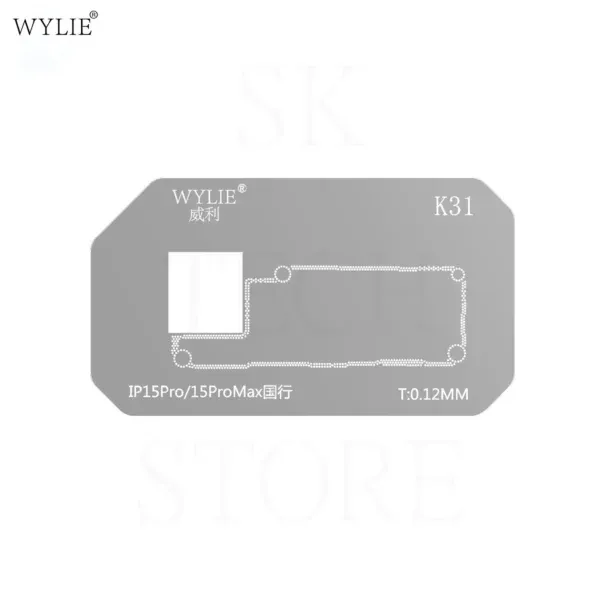 ⁦شبلونة برودتين ايفون  WYLIE K31 من X الي 16 pro max⁩ - الصورة ⁦6⁩