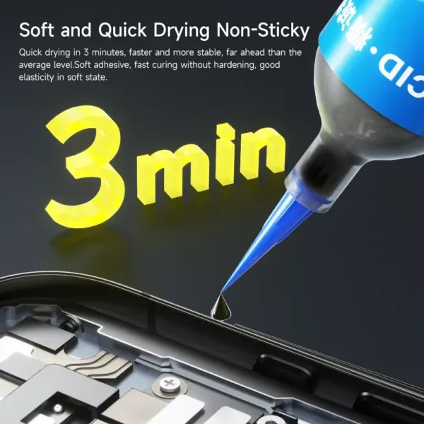 ⁦لاصق JCID TP-030 (T/B) فائق القوة لإصلاح أغطية الهواتف وإطارات الشاشات لتقفيل الوتر بروف⁩ - الصورة ⁦4⁩