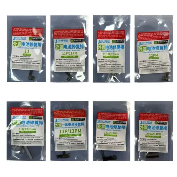 ⁦فلاتة JCID Tag-On الأصلية لإصلاح صحة وازلة رساله بطارية iPhone (من 11 حتى 15 Pro Max)⁩ - الصورة ⁦6⁩