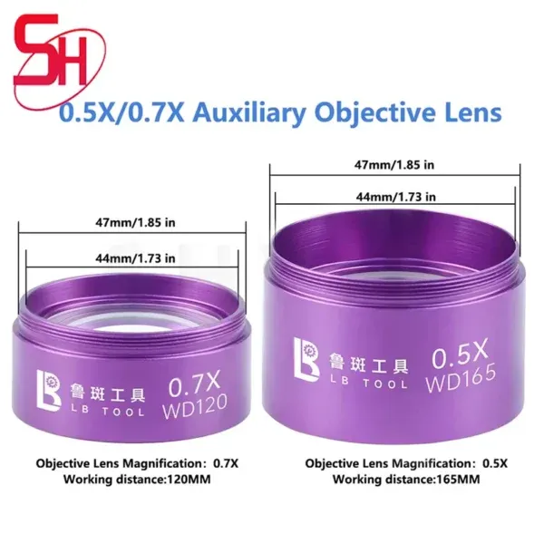 عدسة تقريب ميكروسكوب 0.5X / 0.7X من LBtool