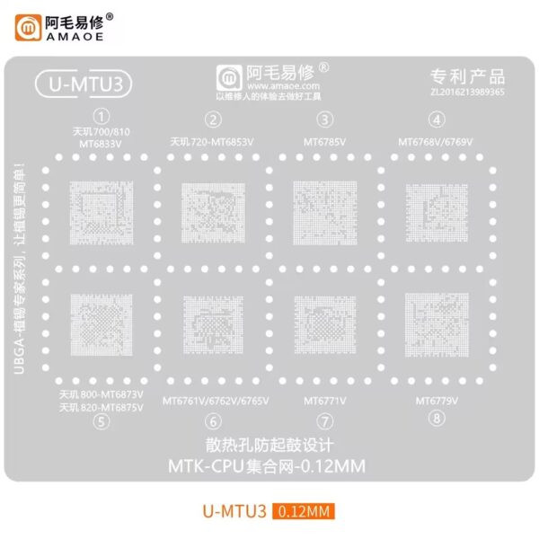 شبلونه Amaoe Stencil U-MTU3
