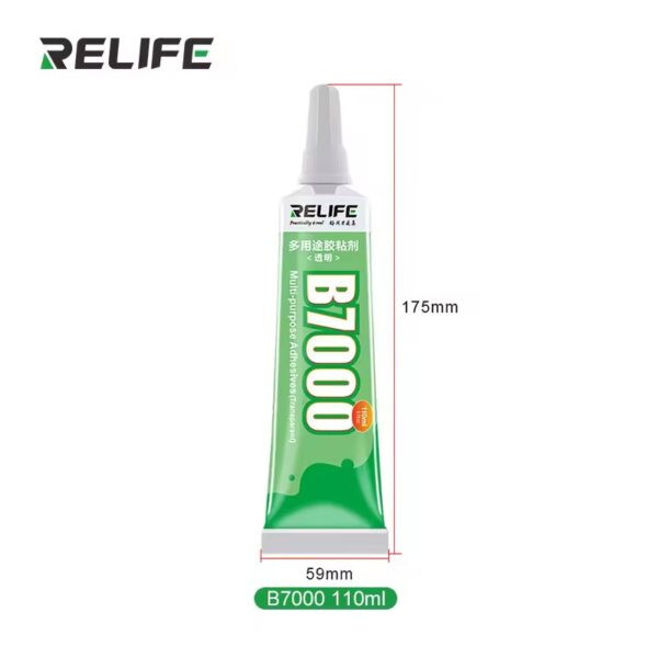 ⁦مادة لزق B7000 شفاف RELIFE – متعددة الاستخدامات (عبوة 110 مل)⁩ - الصورة ⁦1⁩