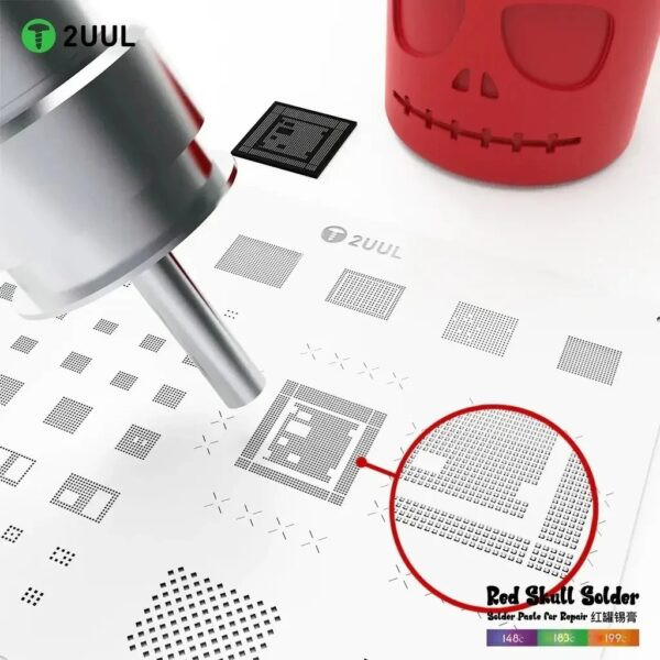 ⁦قصدير سائل 2UUL Red Skull (الجمجمة الحمراء) 50g – متوفر بدرجات (138°/148°/183°/199°)⁩ - الصورة ⁦9⁩