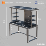 مكتب صيانة احترافي KEMET TOOLS (مقاس 150x75x170 سم)