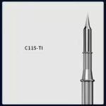 ⁦سن كاوية نانو مستقيم مدبب (إبرة) Mechanic C115-TI⁩ - الصورة ⁦3⁩