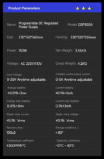 ⁦باور سبلاي ديجيتال (30 فولت / 5 أمبير) Mechanic DSP30D5⁩ - الصورة ⁦7⁩