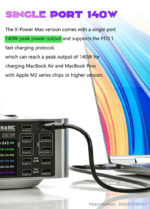 ⁦تستر شحن سريع جداً مع وايرلس Mechanic X-Power Plus (قدرة 200 وات)⁩ - الصورة ⁦2⁩